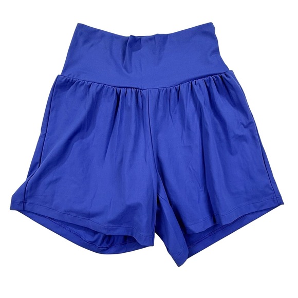 HALARA Pants - HALARA Womens Softlyzero™ Airy Super High Waisted 2-in-1 Yoga Shorts Small Blue